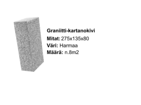 Graniitti kartanokivi