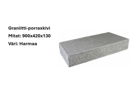 Graniitti porraskivi harmaa